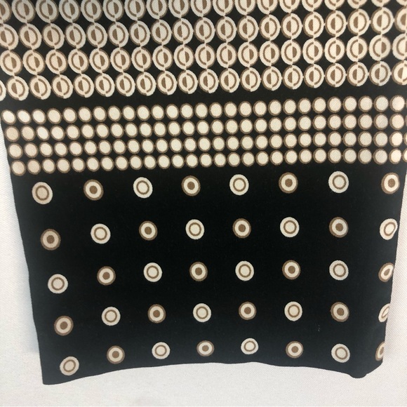 UP! Pull On Pant Geometric Design Border Pattern Tummy Control Cropped - Picture 3 of 8